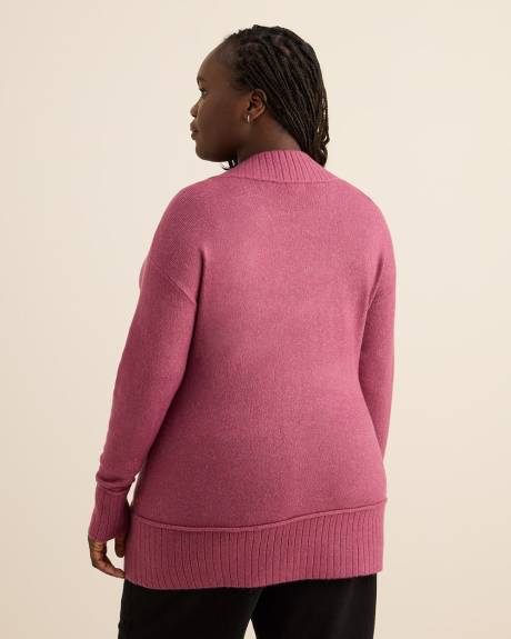 Pull tunique &agrave; encolure en V