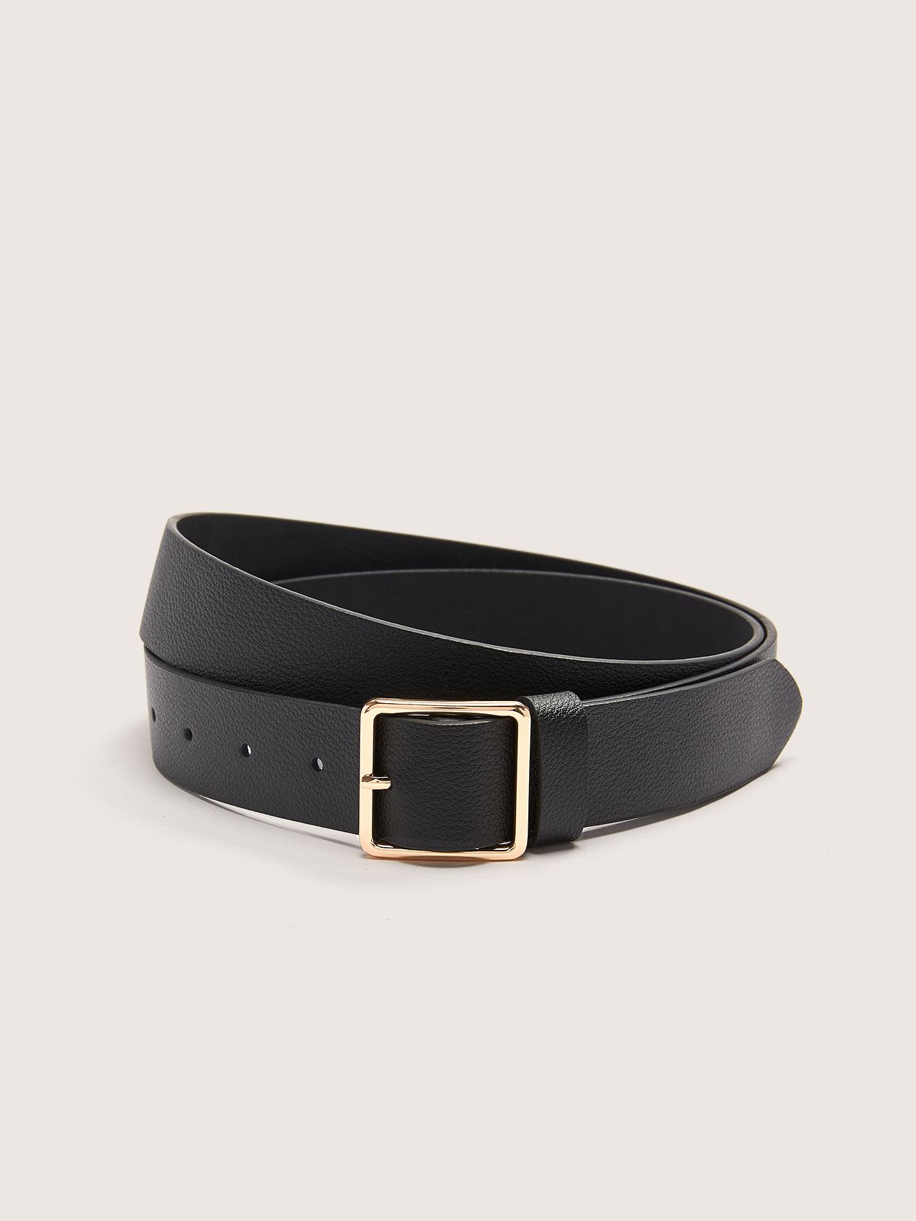 Leather Belt with Square Buckle Addition Elle Penningtons