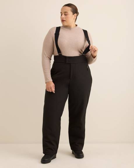 Petite, Black Snow Pants with Suspenders - Active Zone Petite, Black Snow Pants with Suspenders - Active Zone