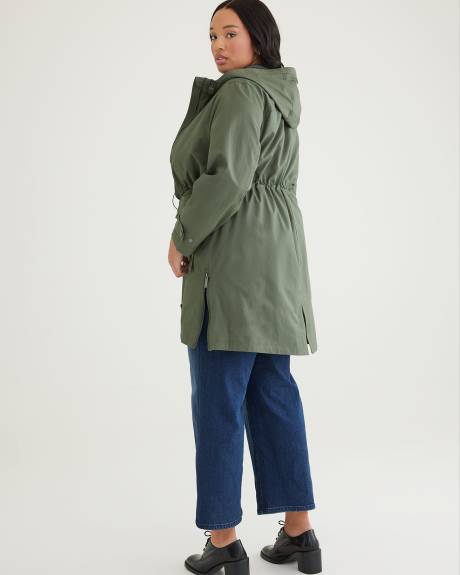 Manteau imperméable à capuche