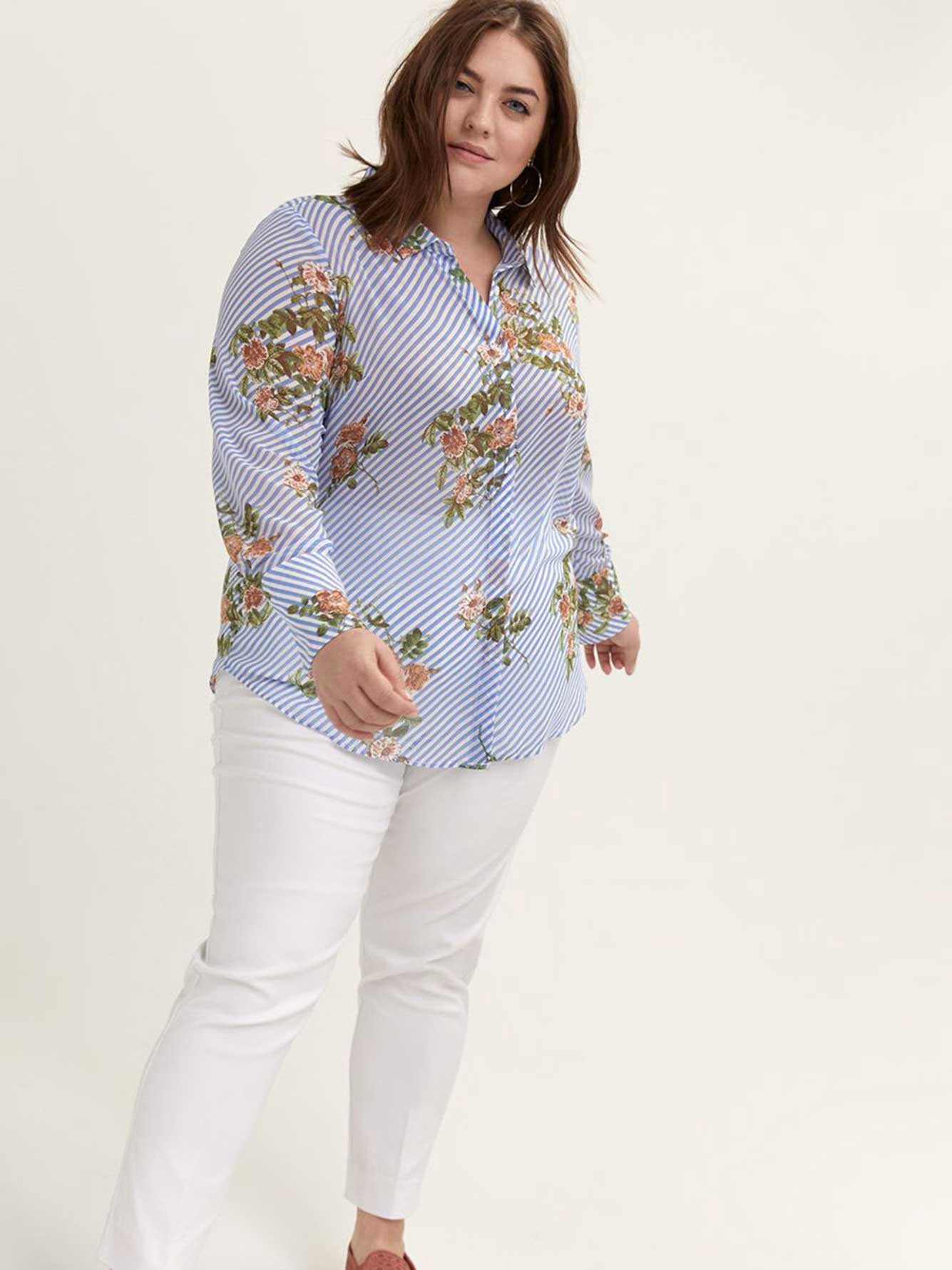 Printed Long Sleeve Blouse - In Every Story | Penningtons