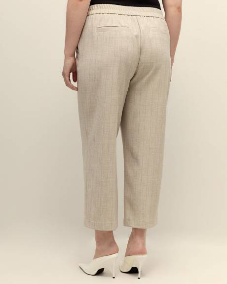 Twill Straight-Leg Cropped Pant - Addition Elle