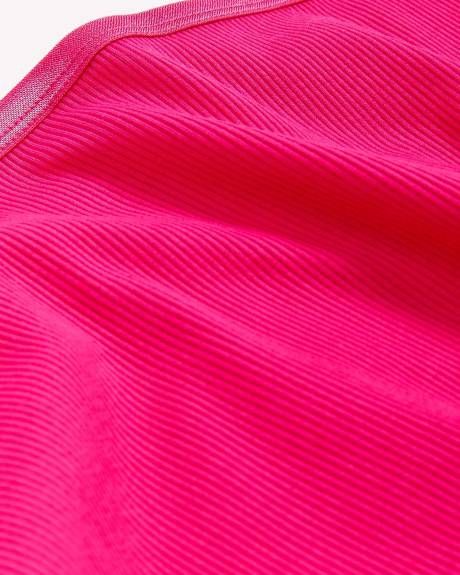 Culotte côtelée avec élastiques scintillants à la taille- ti Voglio