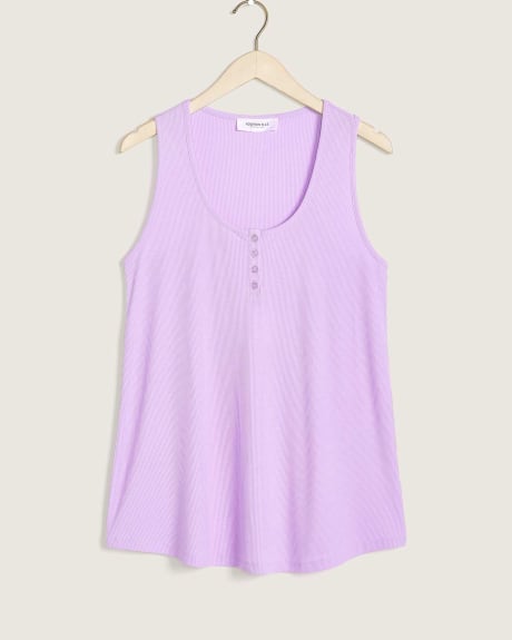 Henley Cami With Buttons - Addition Elle