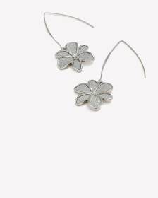 Flower Shape Paper Glitter Pendant Earrings