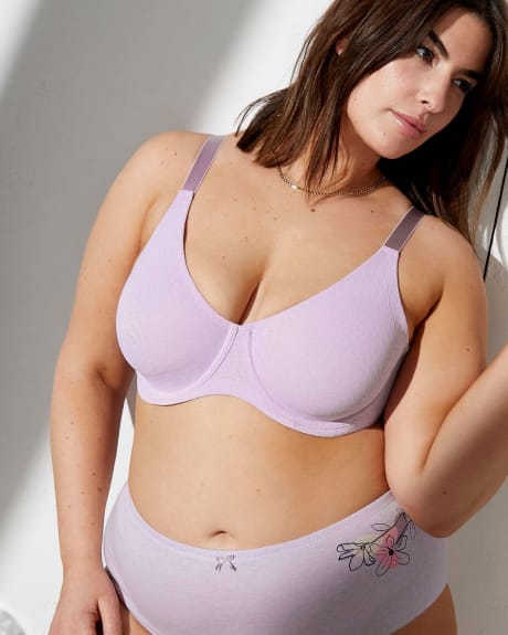 Soutien-gorge non doublé avec armatures et motif jacquard - tiVOGLIO