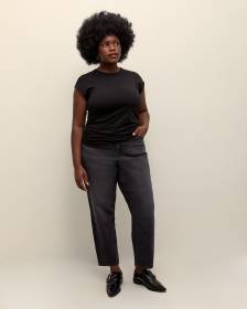 Responsible, Black High-Rise Mom Jeans - Addition Elle