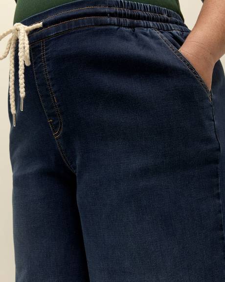 Jean écourté extensible à jambe large, tissu responsable - d/C Jeans