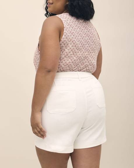Responsible, Curvy-Fit Fashion Denim Shorts, White Wash - d/C JEANS