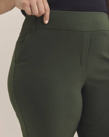 Pantalon ingénieux gris à jambe droite