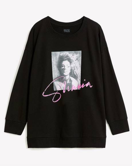 License Sweatshirt with Shania Print