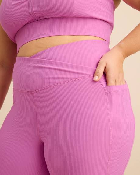 Legging en tricot c&ocirc;tel&eacute; avec taille crois&eacute;e - Active Zone