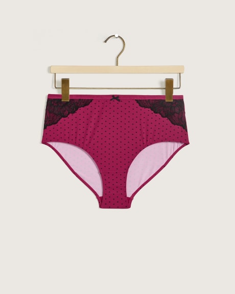 Printed Full Brief with Bow - ti Voglio