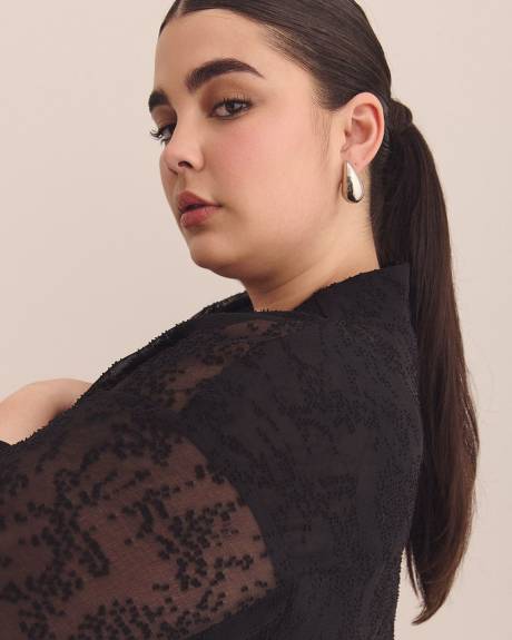 Dropped-Shoulder Tunic Overpiece