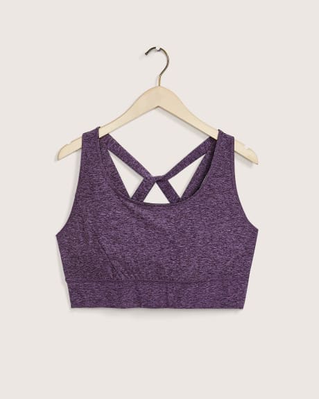 Crop Top with Multi-Strap Back, Space Dye - Active Zone