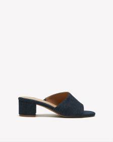 Suede block heel mules hotsell