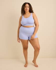 Seamless Rib Knit Boyshort - tiVOGLIO