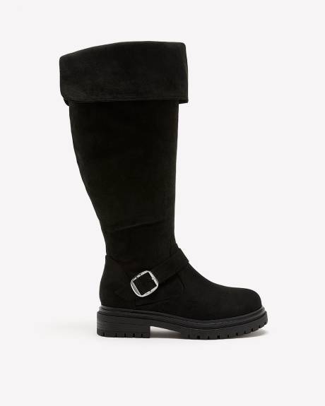 Extra Wide Width, Over-the-Knee Microsuede Boot