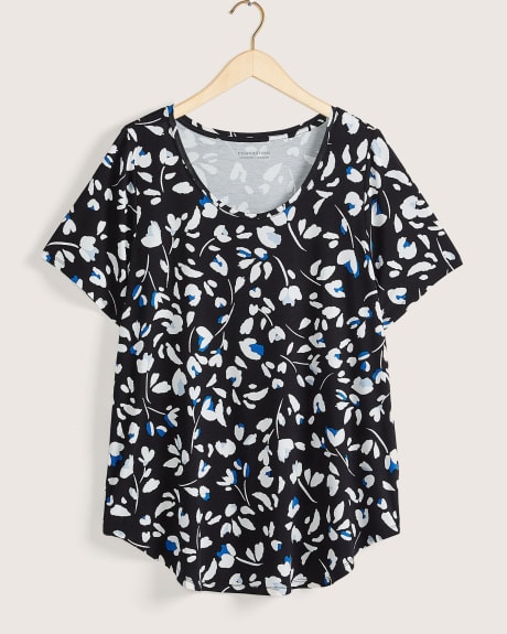 Modern Fit Short Sleeve Scoop Neck Tee, Printed - In Every Story
