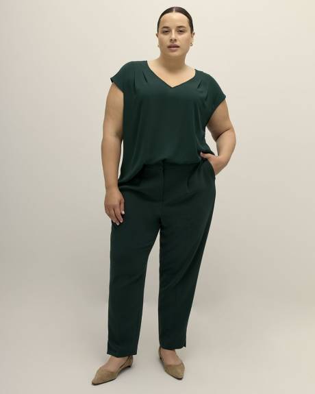 Blouse légère bimatière, tissu responsable