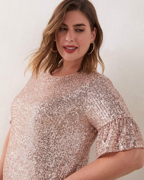 Robe-chandail à paillettes - Addition Elle