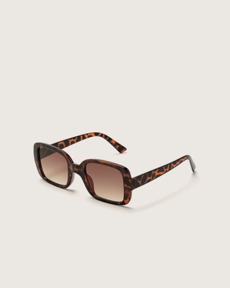 Lunettes de soleil carrées avec imprimé