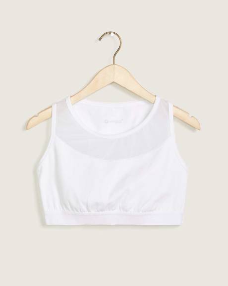 Racerback Cotton Crop Top - ActiveZone