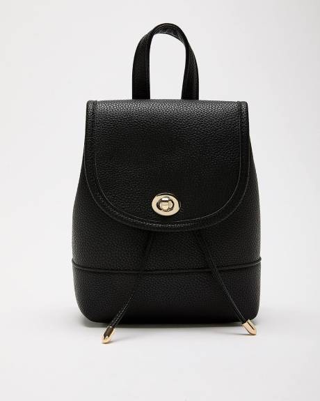 Mini sac à dos en faux cuir de vache