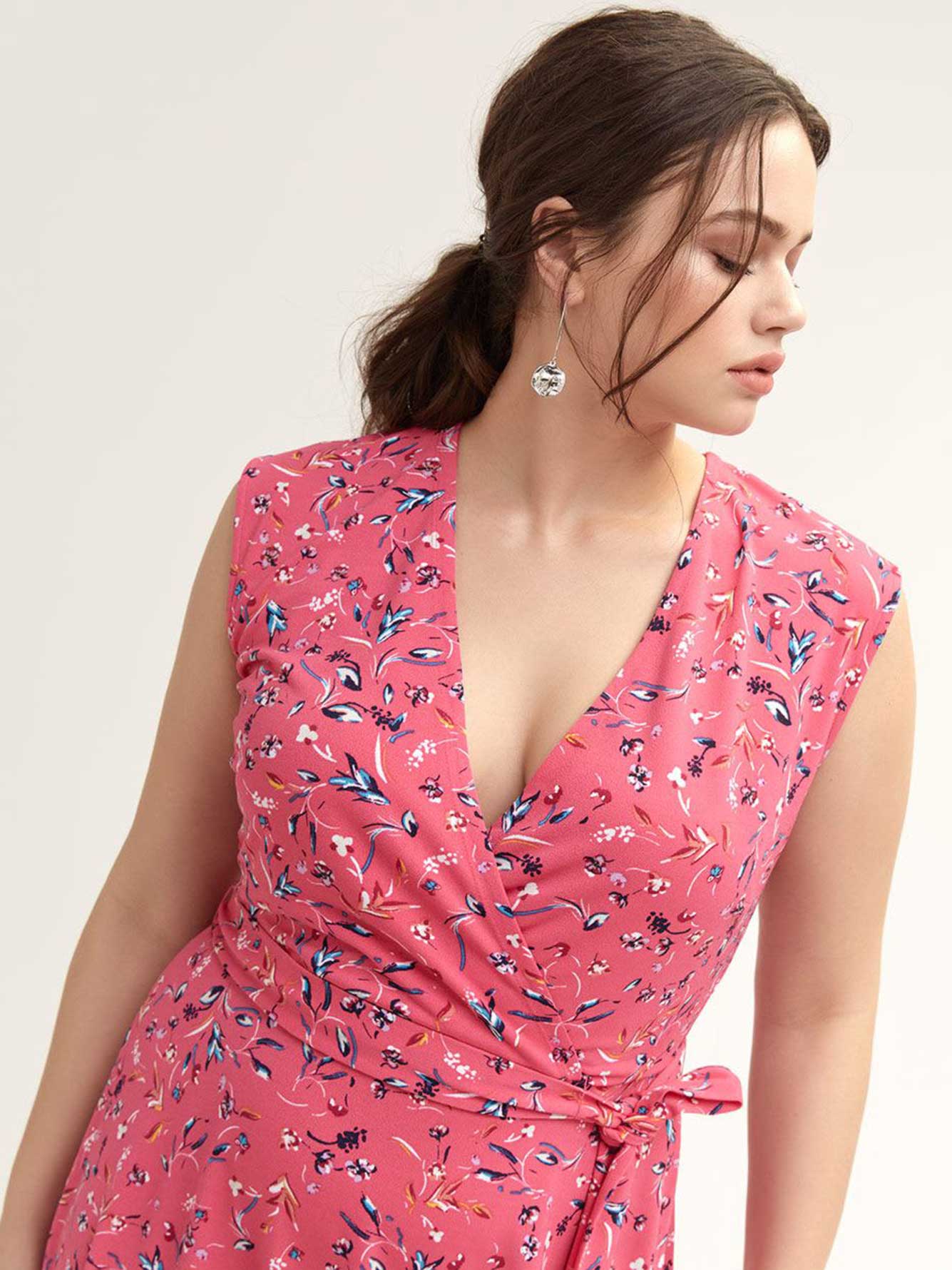robe fleurie cache coeur