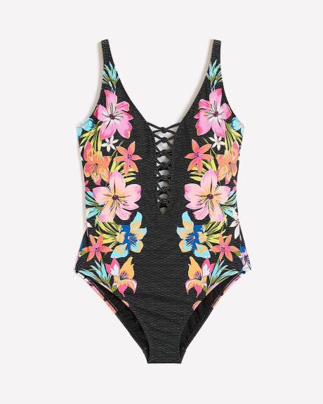Laced-Down One-Piece - Bleu by Rod Beattie