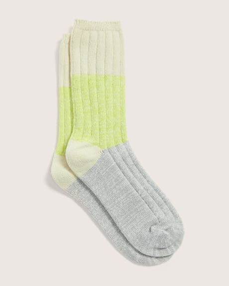 Novelty Colourblock Socks