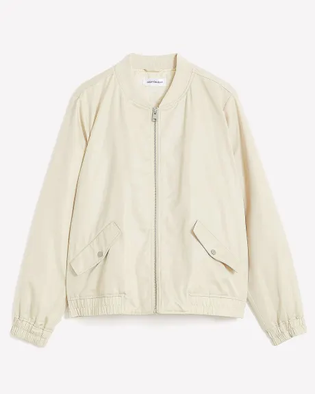 Responsible, Bomber Jacket with Zipper Closure - Addition Elle