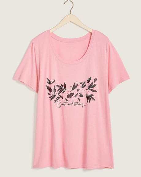 Boyfriend Fit Scoop Neck T-Shirt - In Every Story