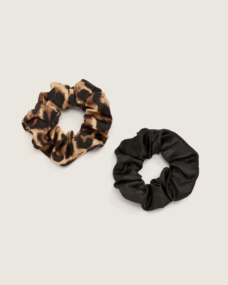 Animal-Print Scrunchies, Set of 2 - In Every Story