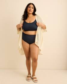 Open Stitch Knit Cape