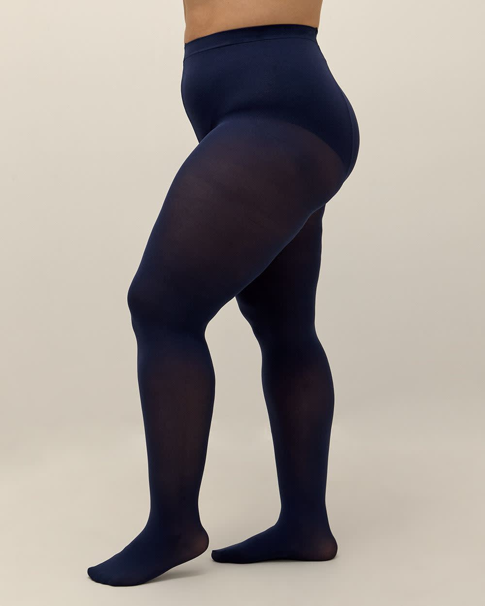 Penningtons 50D Coloured Fashion Tights Dark Blue 4X 5X