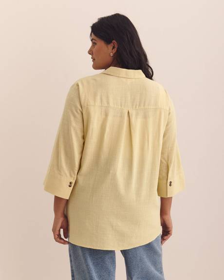 Chemisier en mélange de coton - Addition Elle