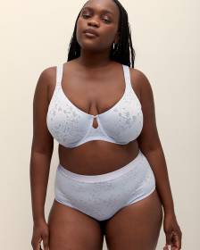 Blue Burnout Jacquard Full Brief - ti Voglio
