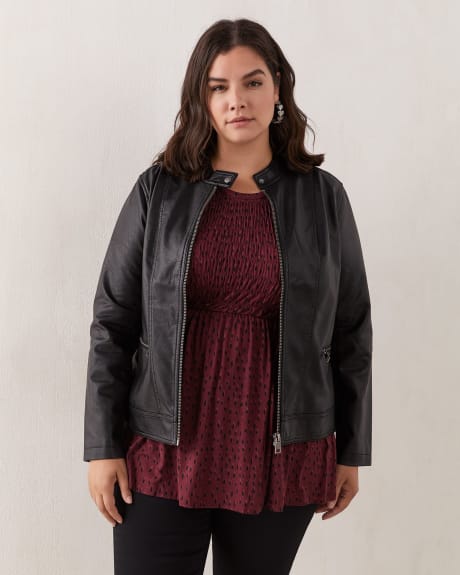 Short Faux-Leather Jacket - In Every Story