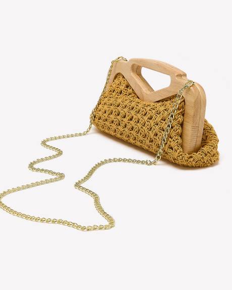 Pochette en corde tissée avec poignée