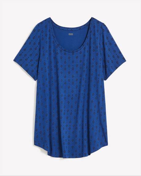 T-shirt coupe moderne à col dégagé, tissu responsable - Essentiels PENN.