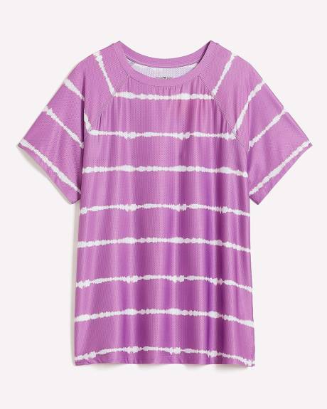 Printed Short-Sleeve Crew Neck T-Shirt - Active Zone