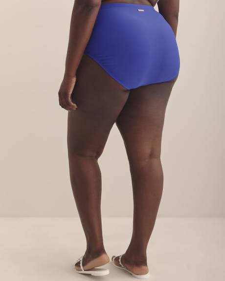 Blue High-Waisted Costa Swim Brief - Raisins Curve
