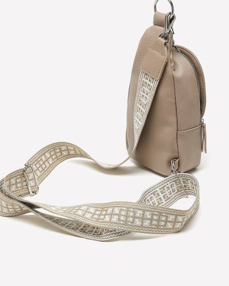 Pebble Sling Back Bag with Guitar Strap