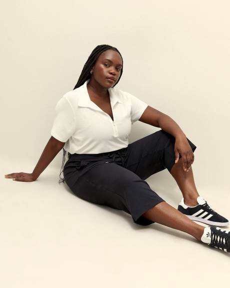 Black Knit Capri - Active Zone