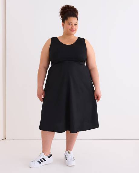 Responsible, Sleeveless V-Neck Dress - Active Zone