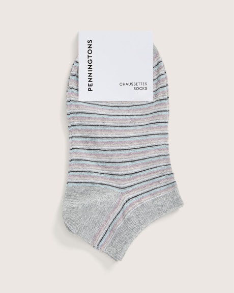 Ankle Socks, Striped Print