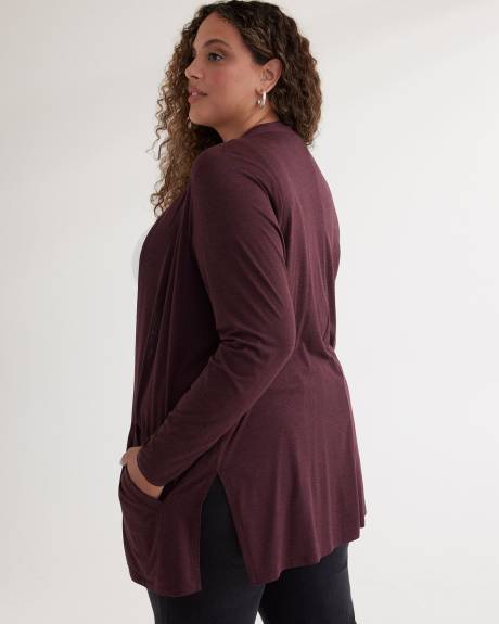 Heather Knit Cardigan with Pockets - PENN. Essentials