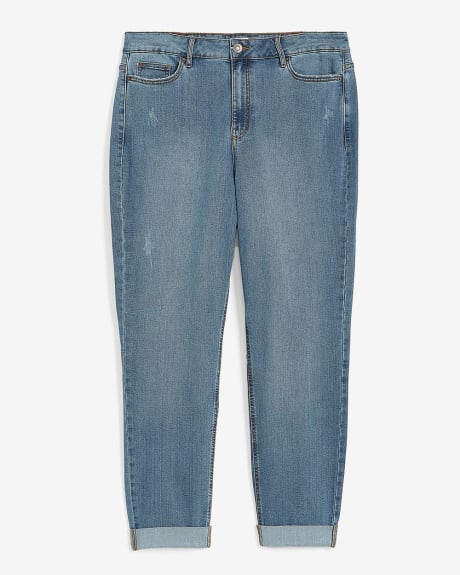 1948-Fit High-Rise Rolled Hem Jeans, Light Wash - d/C JEANS