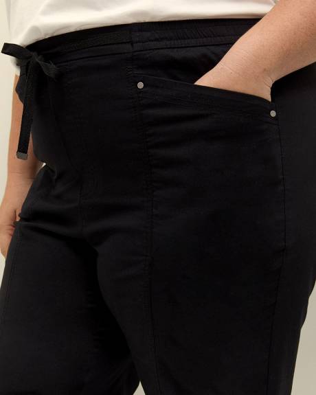 Pantalon à jambe fuselée en coton